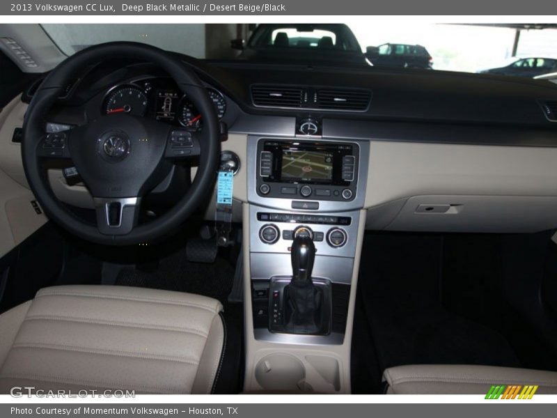 Deep Black Metallic / Desert Beige/Black 2013 Volkswagen CC Lux