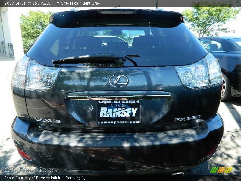 Flint Gray Mica / Light Gray 2007 Lexus RX 350 AWD