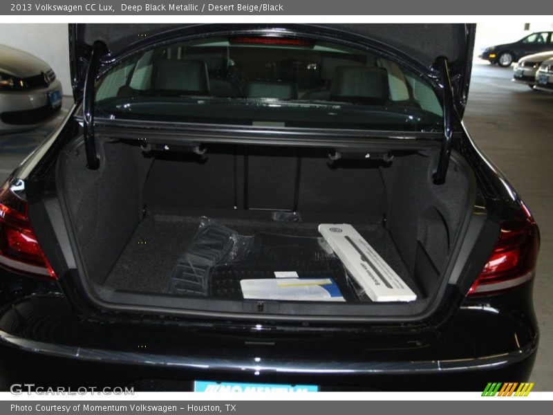 Deep Black Metallic / Desert Beige/Black 2013 Volkswagen CC Lux