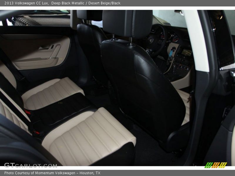 Deep Black Metallic / Desert Beige/Black 2013 Volkswagen CC Lux
