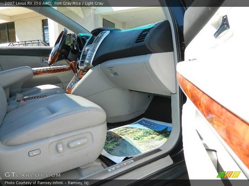 Flint Gray Mica / Light Gray 2007 Lexus RX 350 AWD