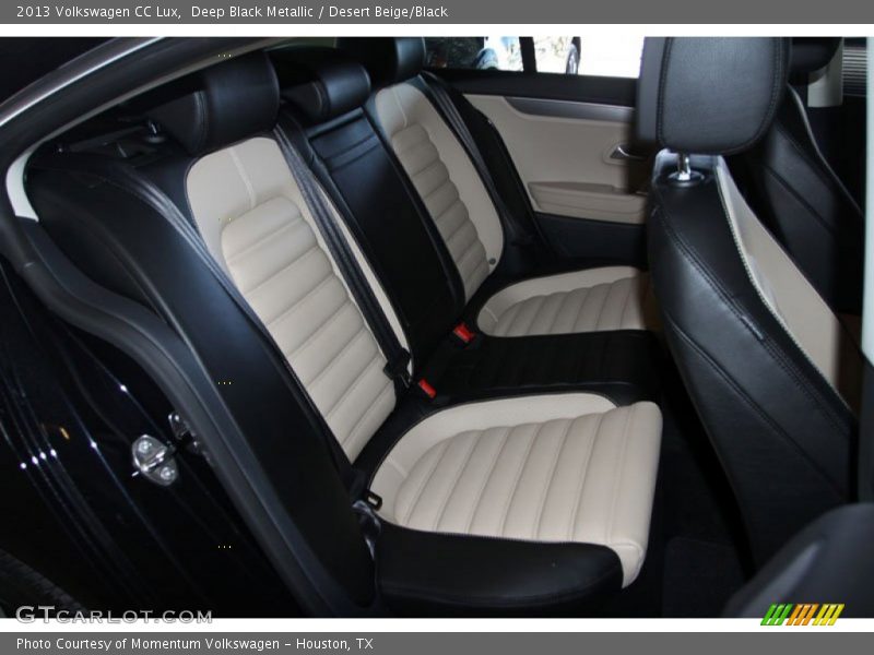 Deep Black Metallic / Desert Beige/Black 2013 Volkswagen CC Lux