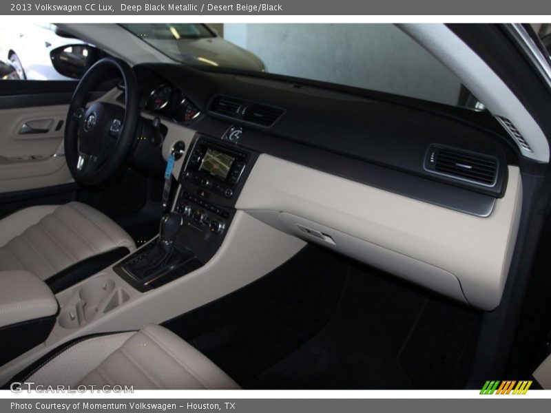 Deep Black Metallic / Desert Beige/Black 2013 Volkswagen CC Lux