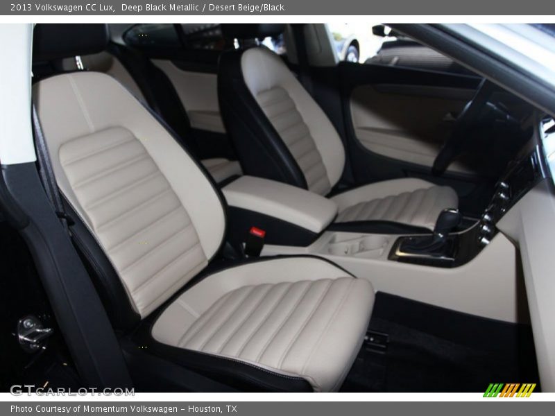Deep Black Metallic / Desert Beige/Black 2013 Volkswagen CC Lux
