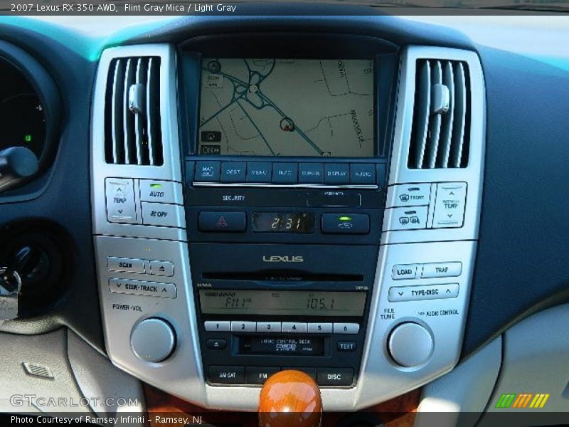 Controls of 2007 RX 350 AWD