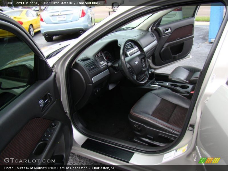 Silver Birch Metallic / Charcoal Black 2008 Ford Fusion SE