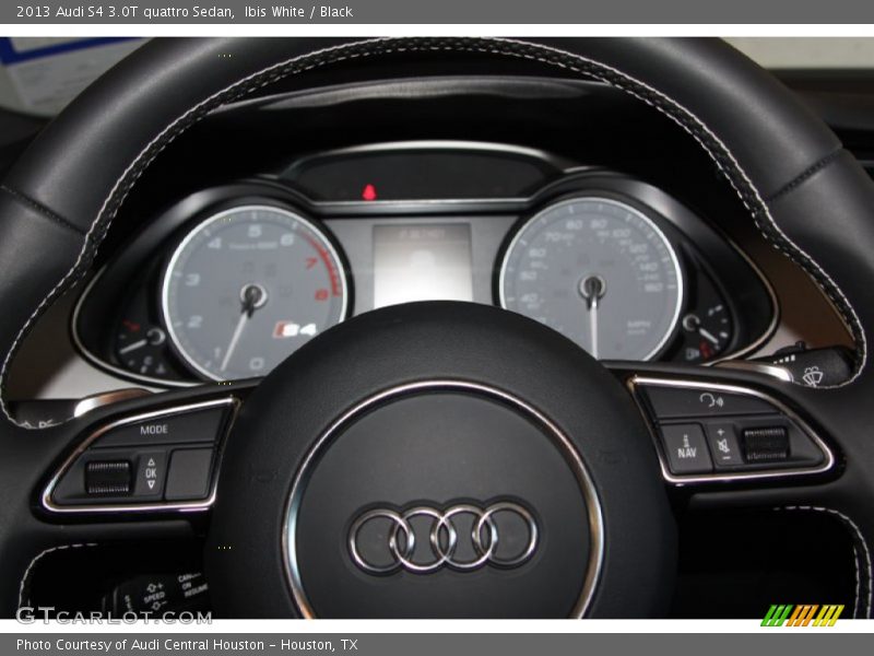 Ibis White / Black 2013 Audi S4 3.0T quattro Sedan