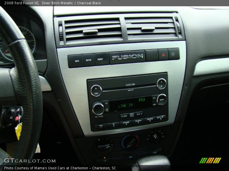 Silver Birch Metallic / Charcoal Black 2008 Ford Fusion SE