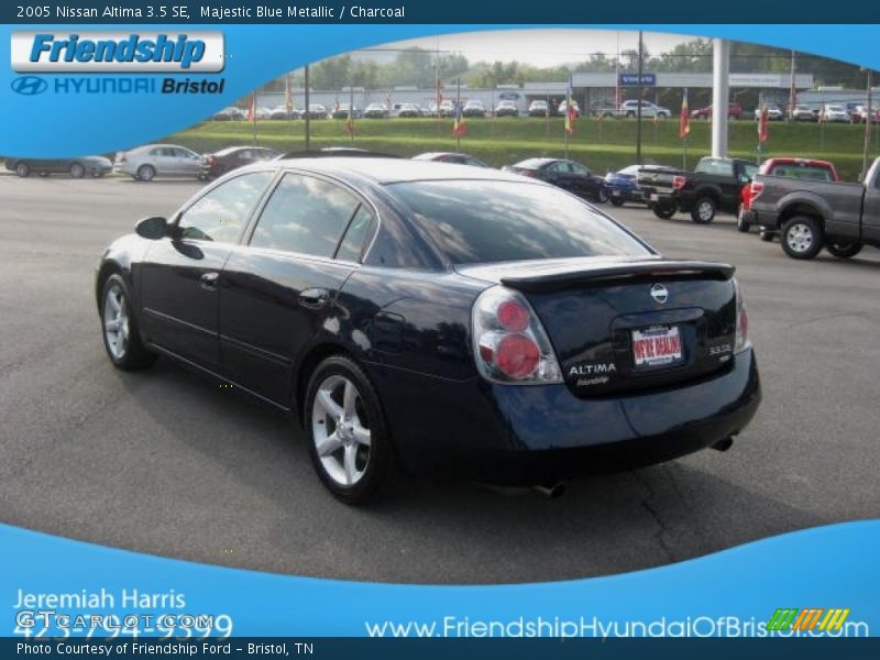 Majestic Blue Metallic / Charcoal 2005 Nissan Altima 3.5 SE