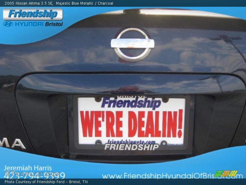 Majestic Blue Metallic / Charcoal 2005 Nissan Altima 3.5 SE