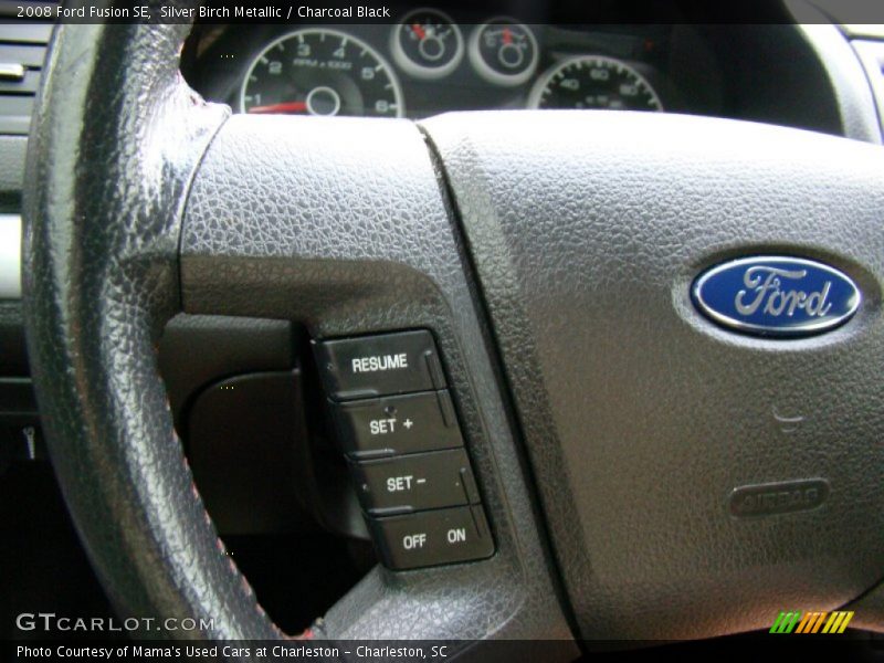 Silver Birch Metallic / Charcoal Black 2008 Ford Fusion SE