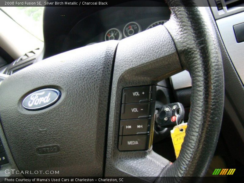 Silver Birch Metallic / Charcoal Black 2008 Ford Fusion SE
