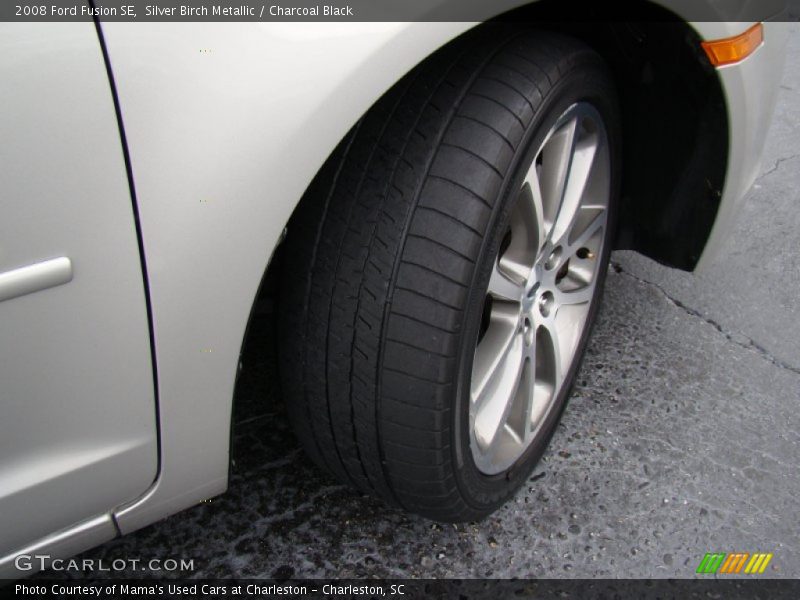Silver Birch Metallic / Charcoal Black 2008 Ford Fusion SE