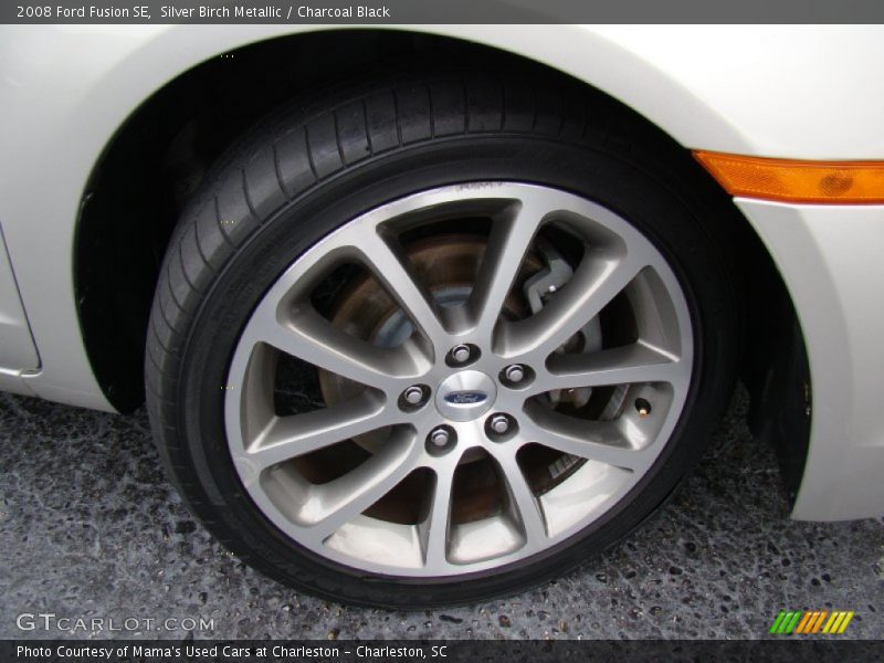 Silver Birch Metallic / Charcoal Black 2008 Ford Fusion SE