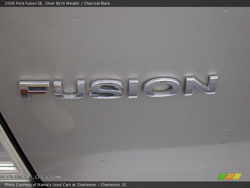 Silver Birch Metallic / Charcoal Black 2008 Ford Fusion SE