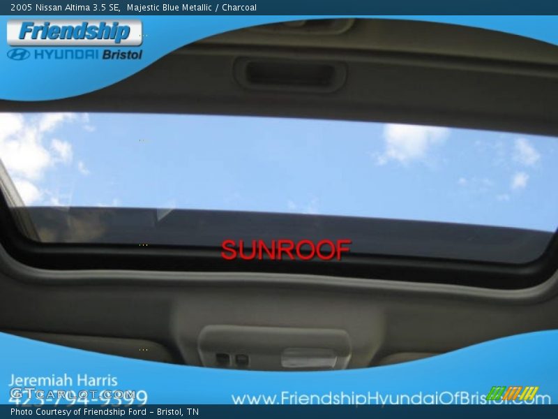 Majestic Blue Metallic / Charcoal 2005 Nissan Altima 3.5 SE
