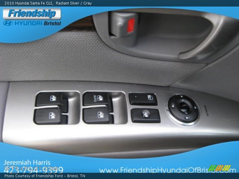 Radiant Silver / Gray 2010 Hyundai Santa Fe GLS