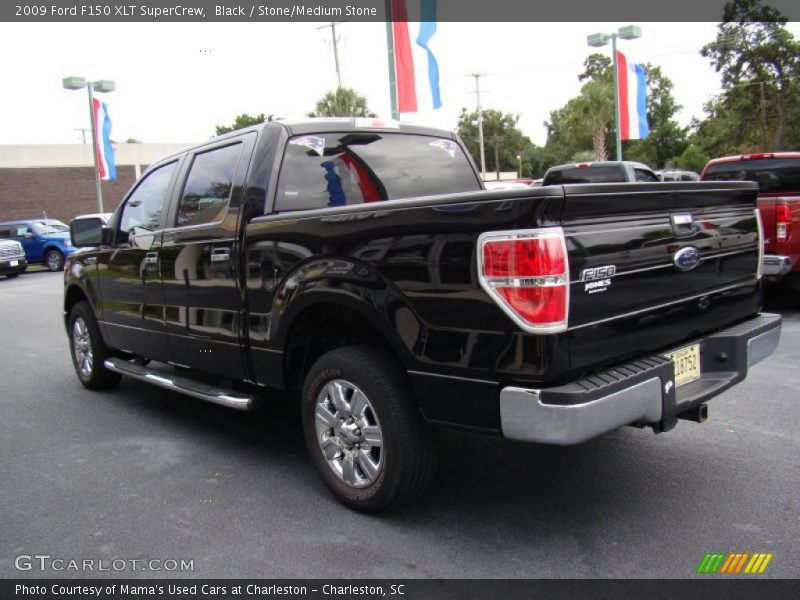 Black / Stone/Medium Stone 2009 Ford F150 XLT SuperCrew