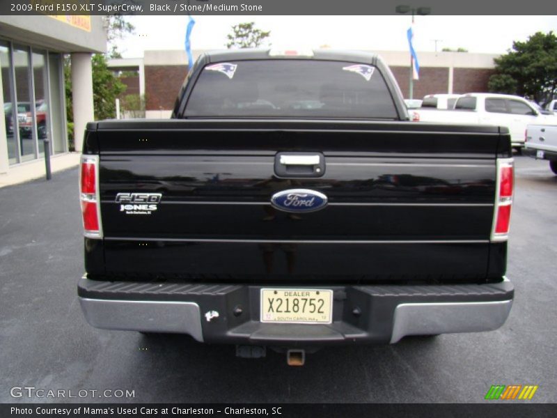 Black / Stone/Medium Stone 2009 Ford F150 XLT SuperCrew