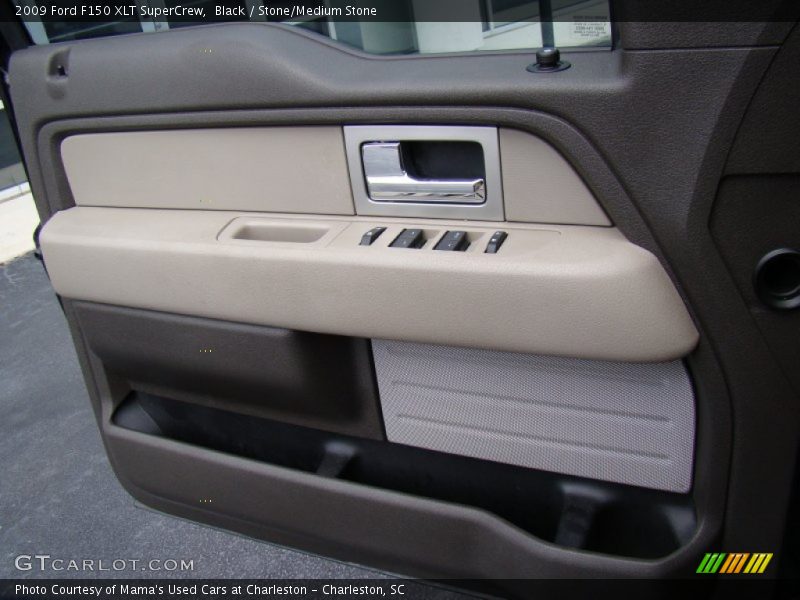 Black / Stone/Medium Stone 2009 Ford F150 XLT SuperCrew