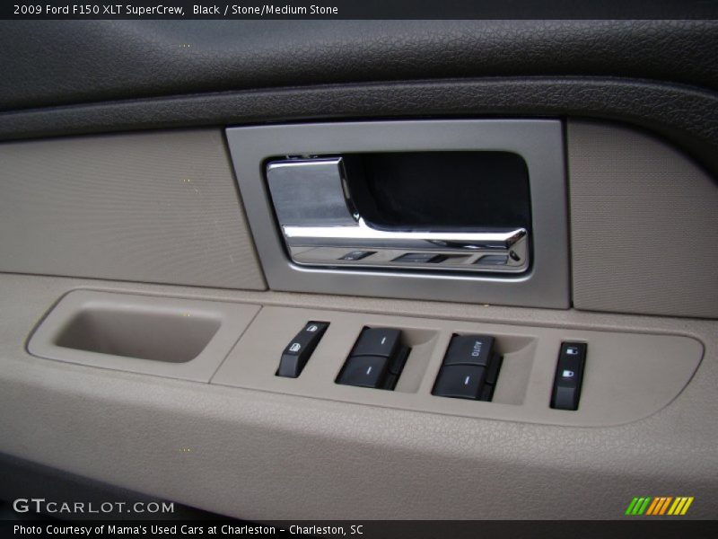 Black / Stone/Medium Stone 2009 Ford F150 XLT SuperCrew