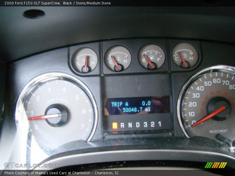 Black / Stone/Medium Stone 2009 Ford F150 XLT SuperCrew