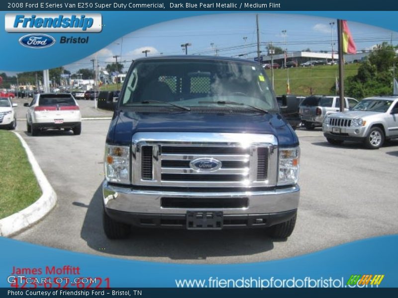 Dark Blue Pearl Metallic / Medium Flint 2008 Ford E Series Van E250 Super Duty Commericial