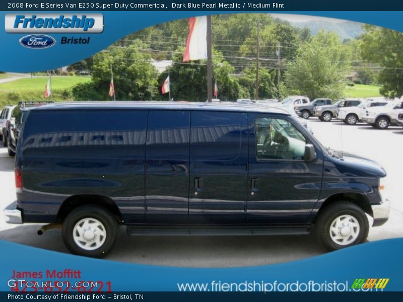 Dark Blue Pearl Metallic / Medium Flint 2008 Ford E Series Van E250 Super Duty Commericial