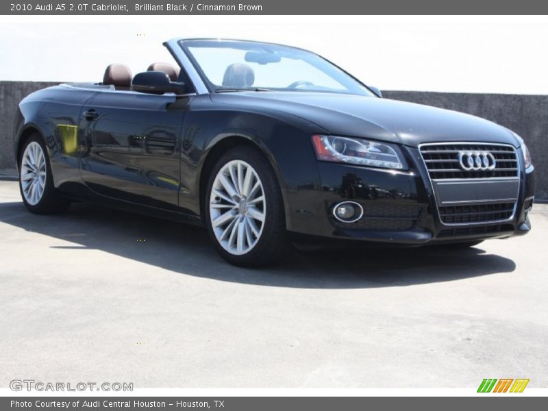 Brilliant Black / Cinnamon Brown 2010 Audi A5 2.0T Cabriolet