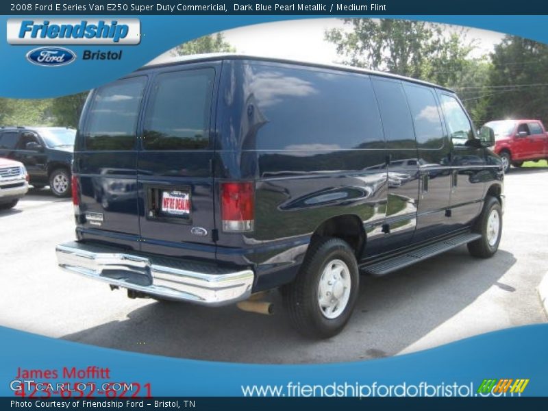 Dark Blue Pearl Metallic / Medium Flint 2008 Ford E Series Van E250 Super Duty Commericial