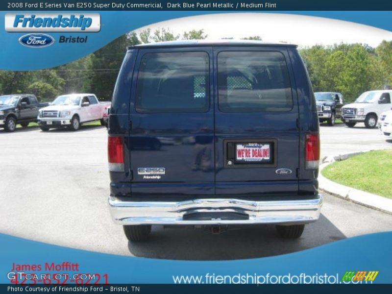 Dark Blue Pearl Metallic / Medium Flint 2008 Ford E Series Van E250 Super Duty Commericial
