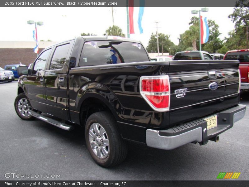 Black / Stone/Medium Stone 2009 Ford F150 XLT SuperCrew