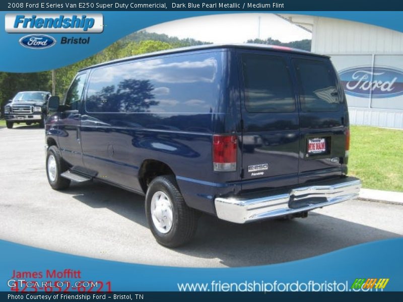 Dark Blue Pearl Metallic / Medium Flint 2008 Ford E Series Van E250 Super Duty Commericial