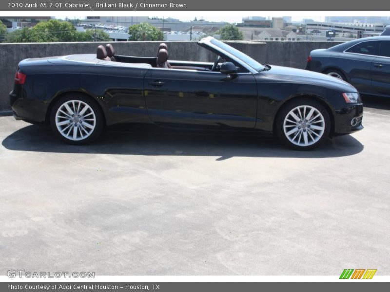 Brilliant Black / Cinnamon Brown 2010 Audi A5 2.0T Cabriolet