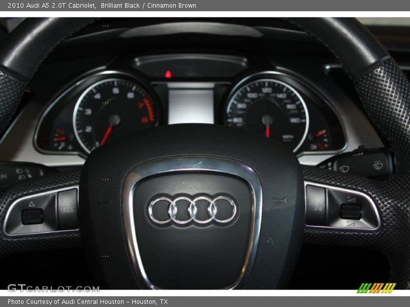 Brilliant Black / Cinnamon Brown 2010 Audi A5 2.0T Cabriolet