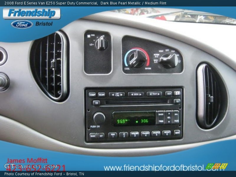 Dark Blue Pearl Metallic / Medium Flint 2008 Ford E Series Van E250 Super Duty Commericial