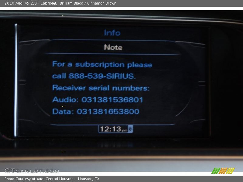 Brilliant Black / Cinnamon Brown 2010 Audi A5 2.0T Cabriolet