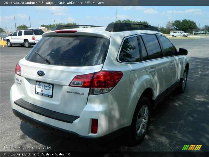 Satin White Pearl / Warm Ivory 2011 Subaru Outback 2.5i Wagon