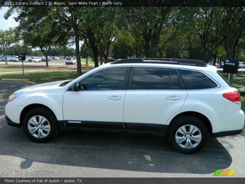 Satin White Pearl / Warm Ivory 2011 Subaru Outback 2.5i Wagon