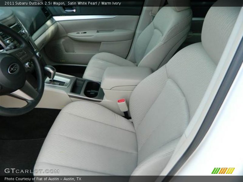 Satin White Pearl / Warm Ivory 2011 Subaru Outback 2.5i Wagon