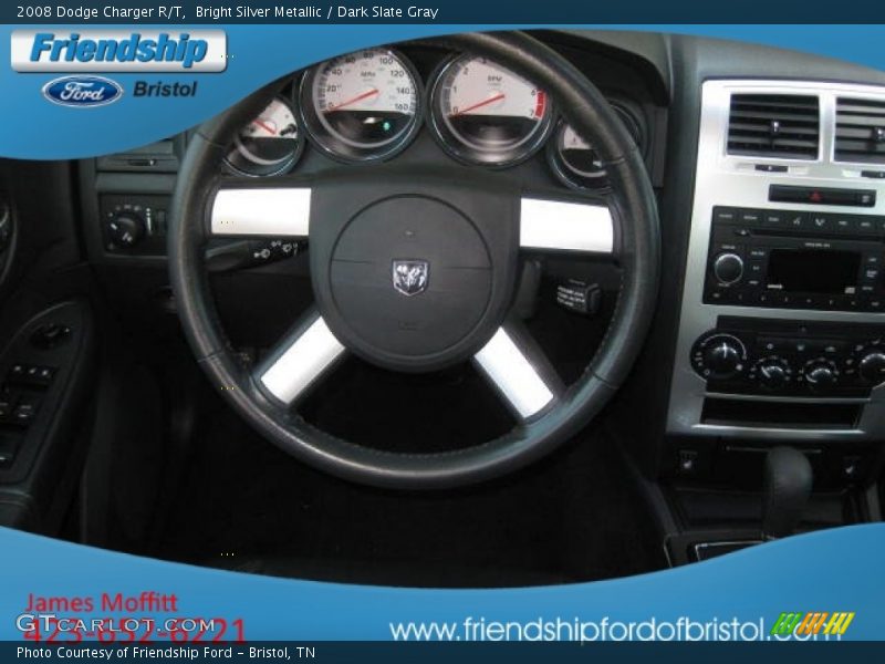 Bright Silver Metallic / Dark Slate Gray 2008 Dodge Charger R/T