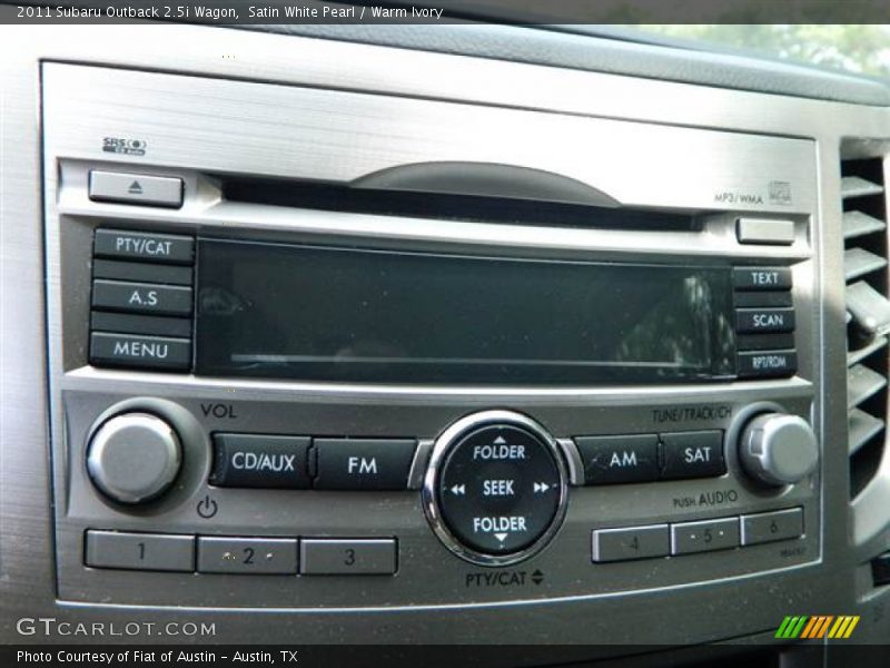 Satin White Pearl / Warm Ivory 2011 Subaru Outback 2.5i Wagon