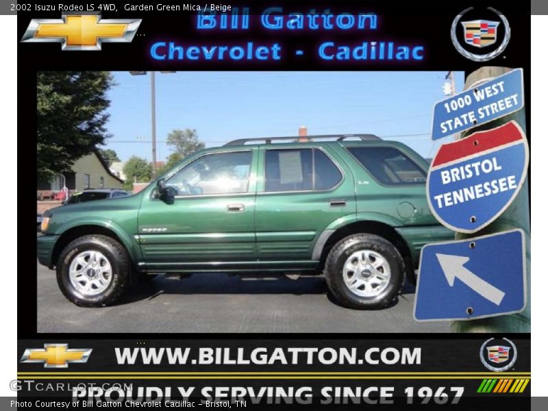 Garden Green Mica / Beige 2002 Isuzu Rodeo LS 4WD