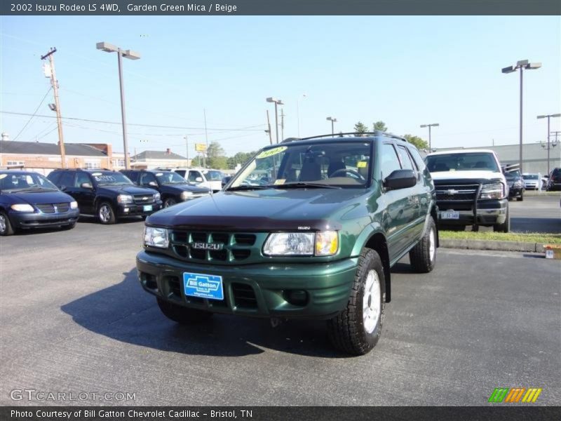 Garden Green Mica / Beige 2002 Isuzu Rodeo LS 4WD