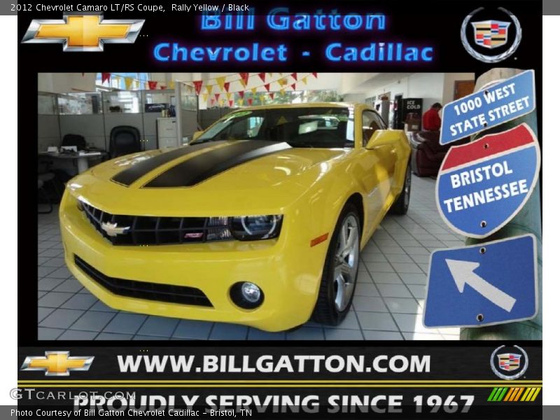 Rally Yellow / Black 2012 Chevrolet Camaro LT/RS Coupe