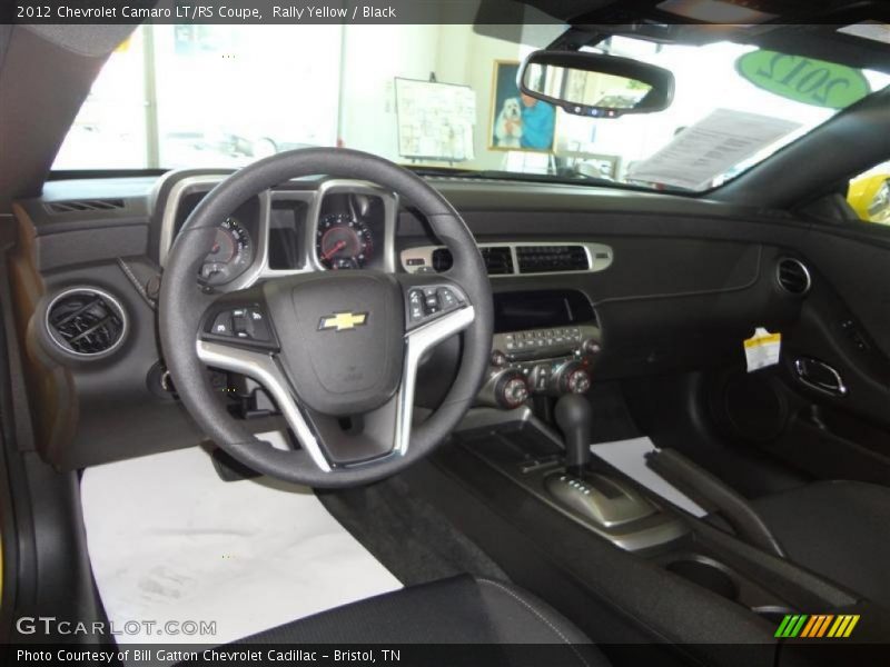 Rally Yellow / Black 2012 Chevrolet Camaro LT/RS Coupe