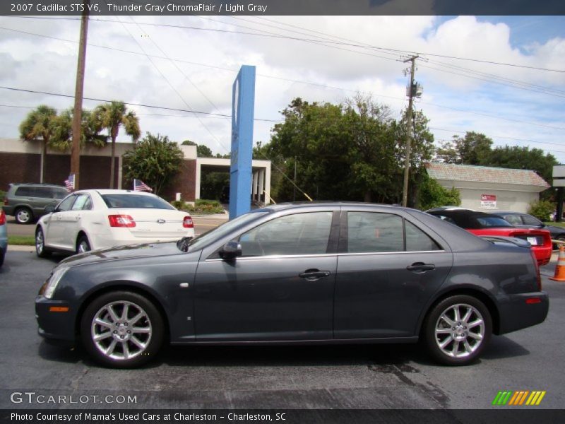 Thunder Gray ChromaFlair / Light Gray 2007 Cadillac STS V6