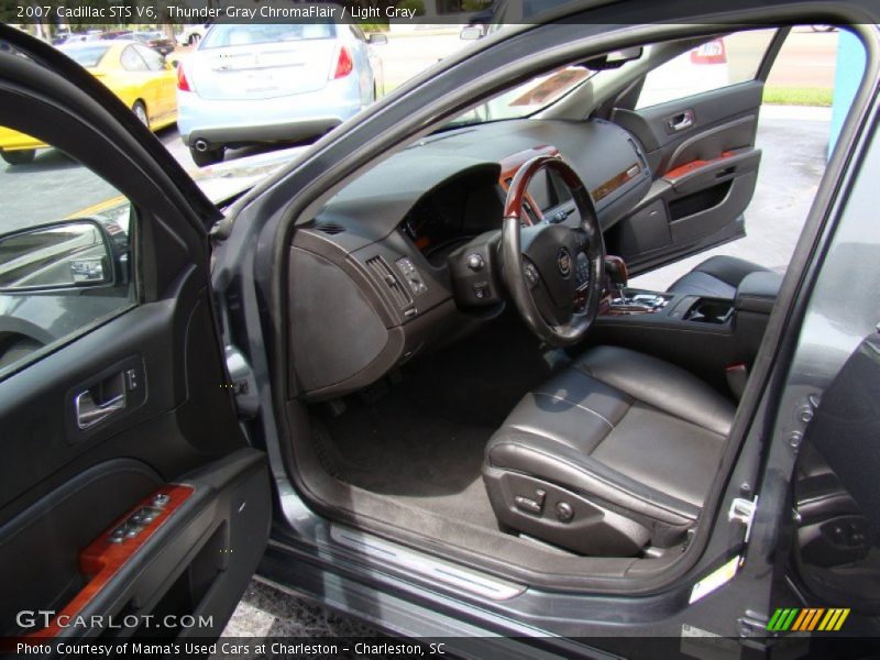 Thunder Gray ChromaFlair / Light Gray 2007 Cadillac STS V6