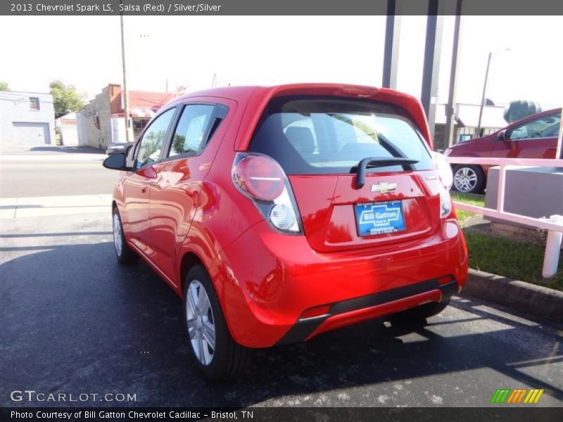 Salsa (Red) / Silver/Silver 2013 Chevrolet Spark LS