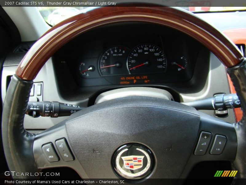 Thunder Gray ChromaFlair / Light Gray 2007 Cadillac STS V6